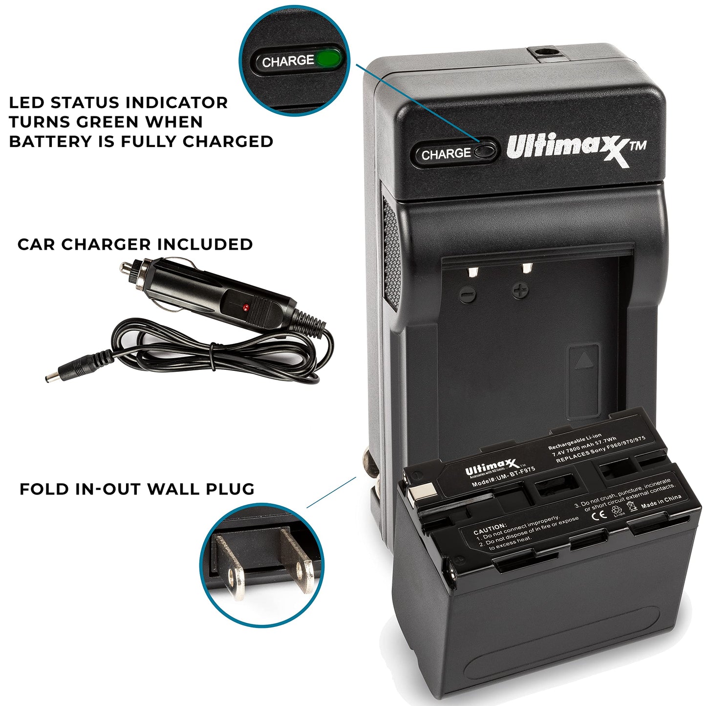 Atomos Shinobi 7 4K HDMI/SDI Monitor & Power Bundle - Includes: Manufacturer Accessories + 2x Extended Life NP-F975 Batteries + AC/DC Rapid Home & Travel Battery Charger + Microfiber Cleaning Cloth