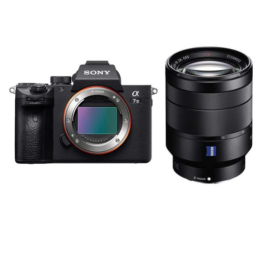 Sony Alpha a7 III 24MP UHD 4K Mirrorless Digital Camera (Body Only) Vario-Tessar T* FE 24-70mm f/4 ZA OSS, Full Frame, E-Mount Lens
