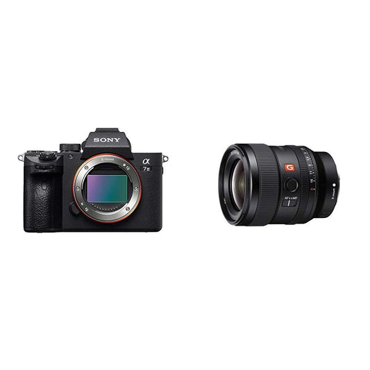 Sony a7 III Full-Frame Mirrorless Interchangeable-Lens Camera with 24mm F/1.4-16 Fixed FE GM Wide-Angle Prime Lens, Black (Renewed)