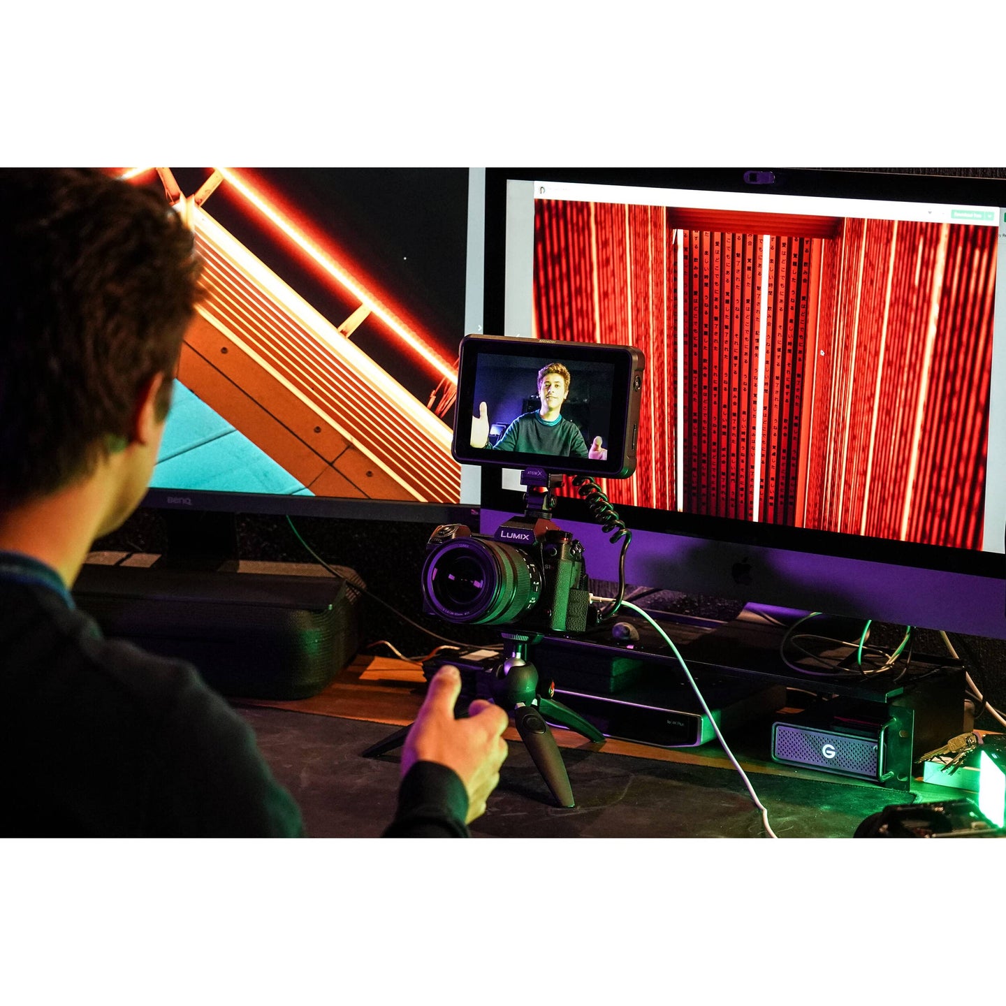 Atomos Shinobi 7 4K HDMI/SDI Monitor & Power Bundle - Includes: Manufacturer Accessories + 2x Extended Life NP-F975 Batteries + AC/DC Rapid Home & Travel Battery Charger + Microfiber Cleaning Cloth