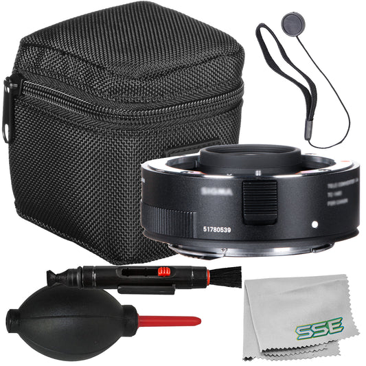 Ultimaxx Starter Sigma TC-1401 1.4x Teleconverter Bundle (EF Mount) - Includes: Carrying Case, Front & Rear Lens Caps, Universal Lens Cap Keeper & More (8pc Bundle)